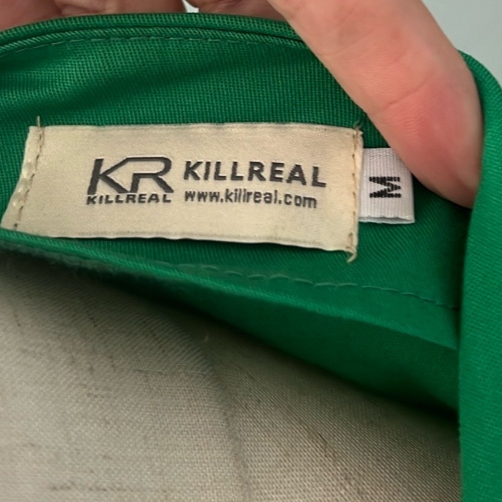 Killreal, Fantastic Emerald Polka-Dot Fit & Flare Cotton Dress EUC Size M - Picture 5 of 15